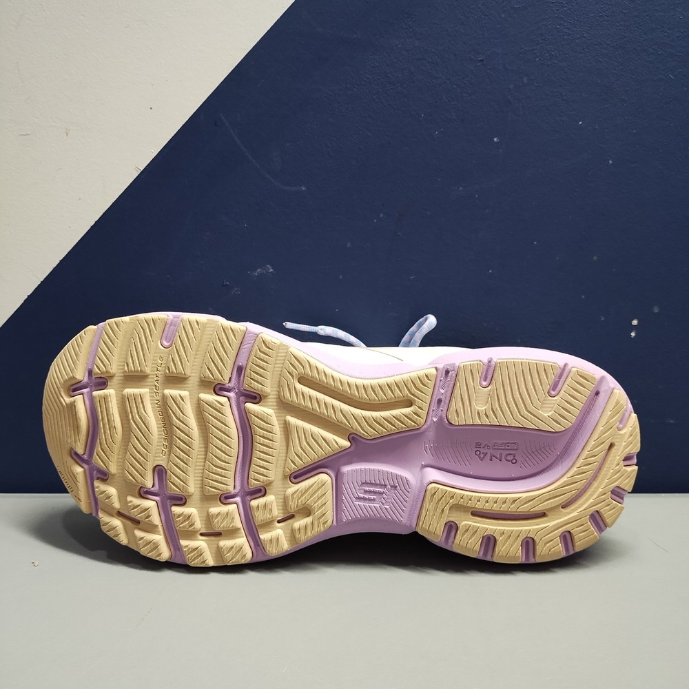 Brooks Women's Athletic Shoes in Cream and Purple - Picture 6 of 13